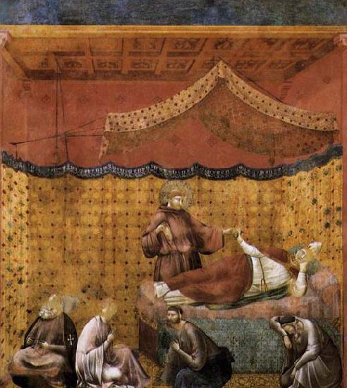 GIOTTO di Bondone Dream of St Gregory oil painting image